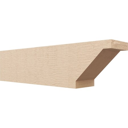 Ekena Millwork 6in. W x 8in. H x 32in. L Burlington Woodgrain TimberThane Rafter Tail, Primed Tan RFTUR06X08X32BURRCPR